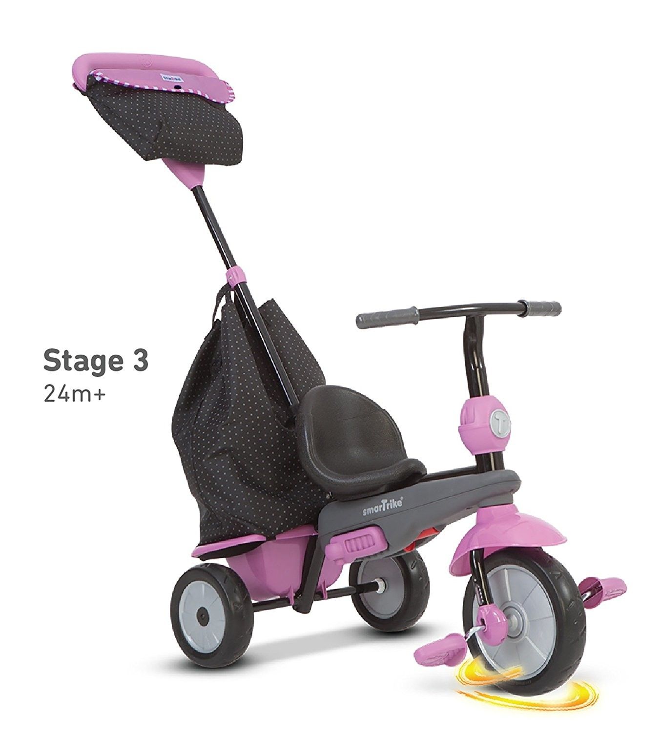 Smart Trike – Passeggino-triciclo 4 in 1 GLOW Rosa4