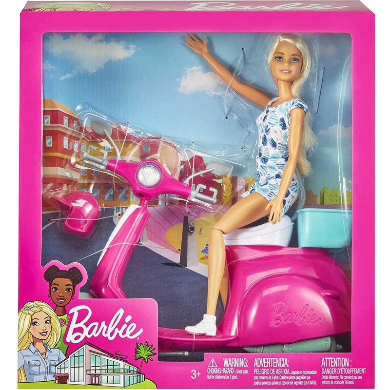 bambola-con-scooter-barbie-mattel-gbk85-mattel-2690-eur